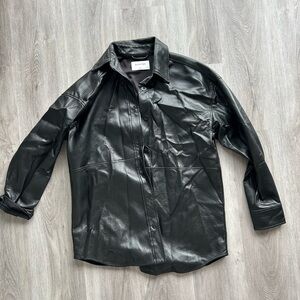 Babaton Pelli Shirt Jacket Vegan Leather